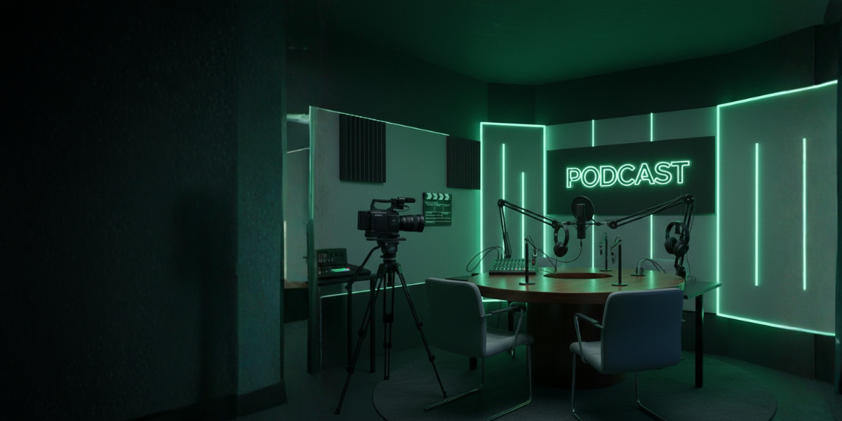 Produção audiovisual em estúdio